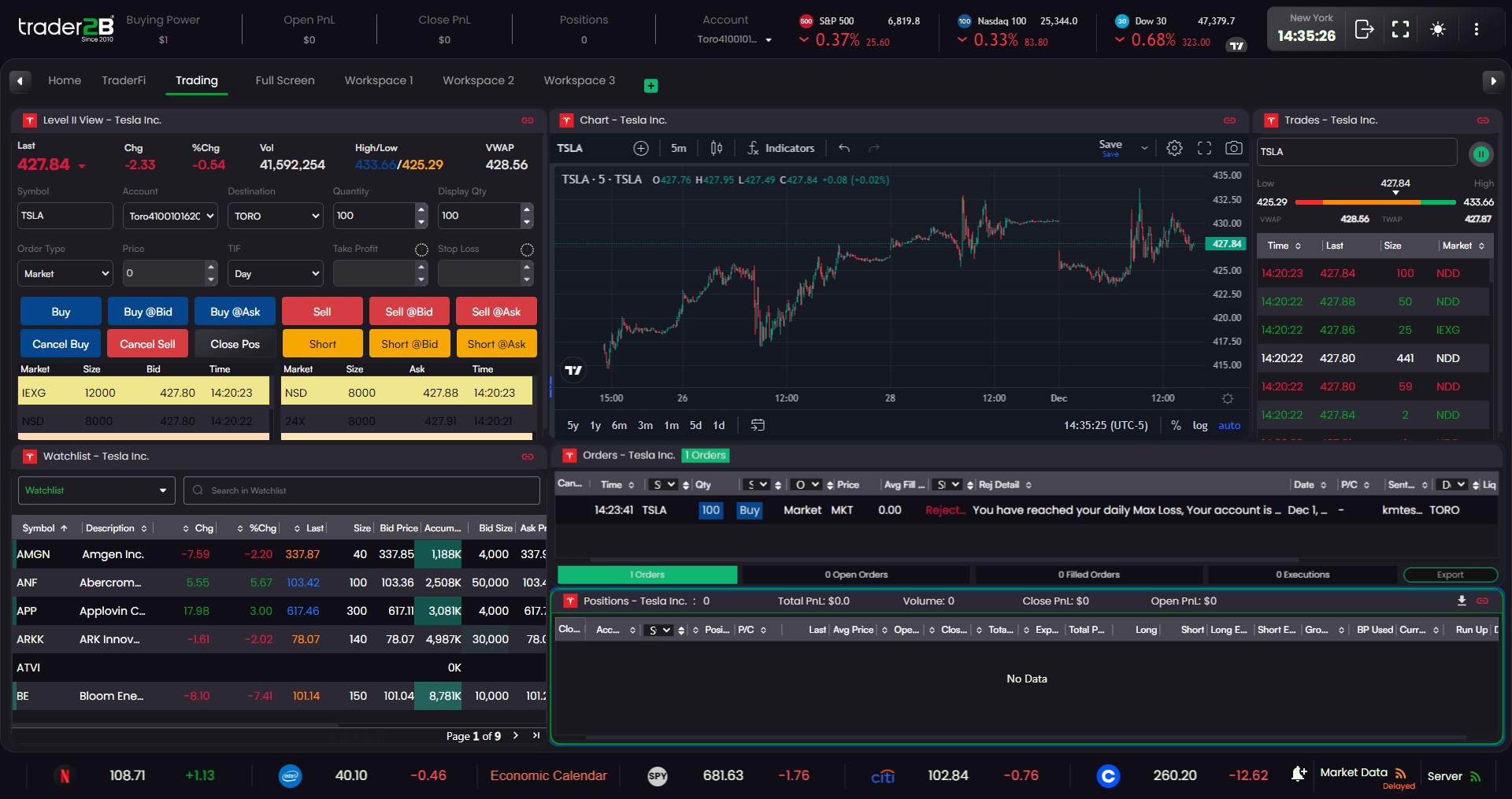 trader2B Desktop screenshot