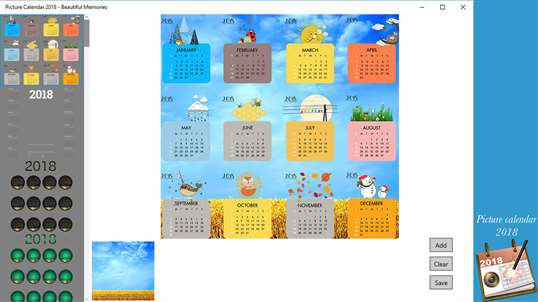 Picture Calendar 2018 - Beautiful Memories screenshot 3