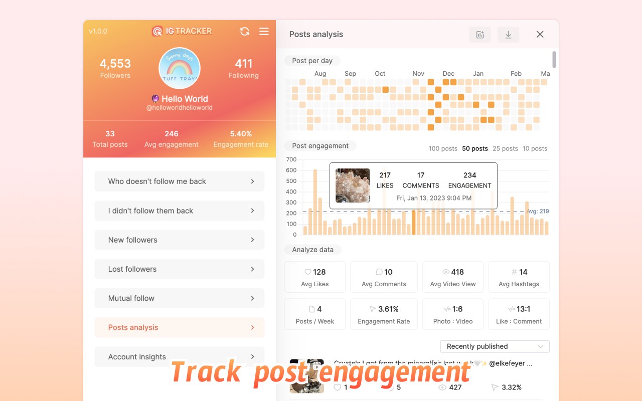 IG Tracker: Track Instagram followers & posts