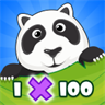 MEGA Multiplication 1-100 - funny education math games for adults & kids (1st 2nd 3rd school grades)