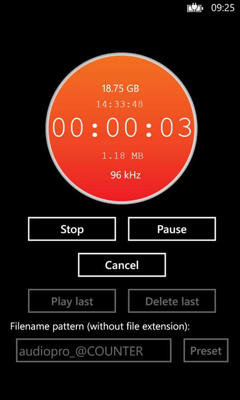 Audio Recorder Pro Screenshots 1