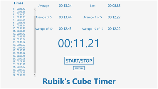 Rubik's Cube Timer screenshot 2