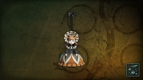 追加チャーム「ラバラドレスの人形・橙」