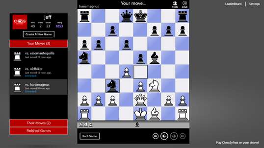 Chess By Post Free screenshot 2