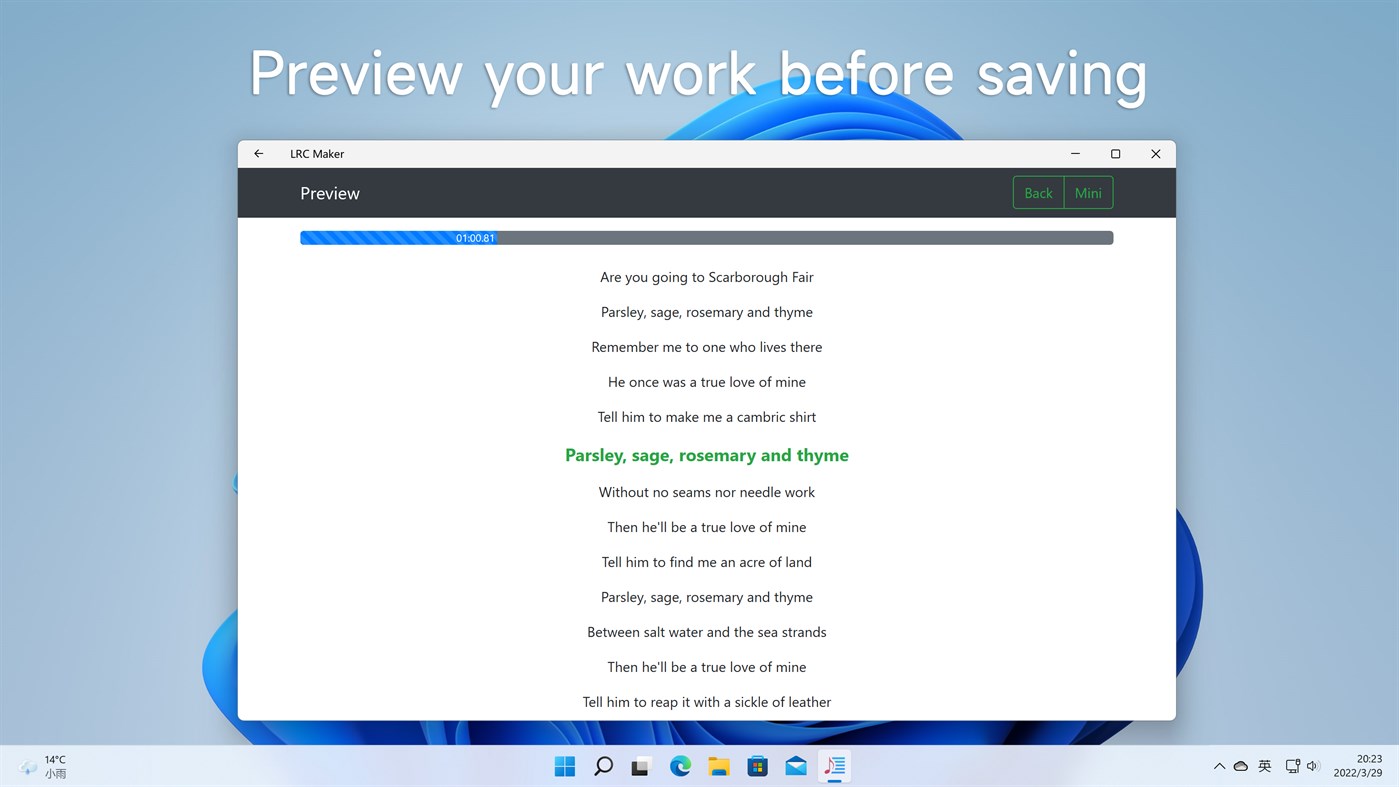#4. LRC Maker (Windows) 由: Starry Apps