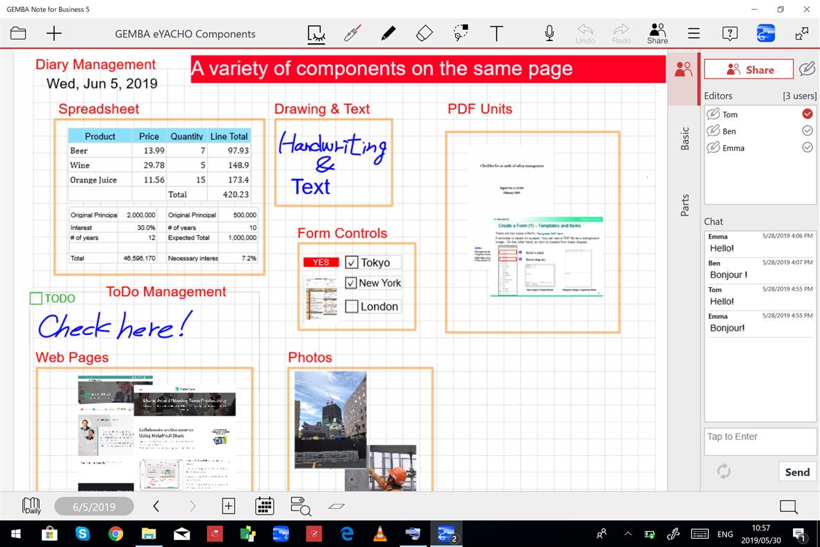 #5. GEMBA Note for Business 5 (Windows) 来自: MetaMoJi Corporation