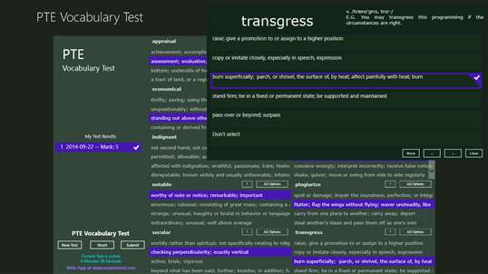 PTE Vocabulary Test screenshot 5