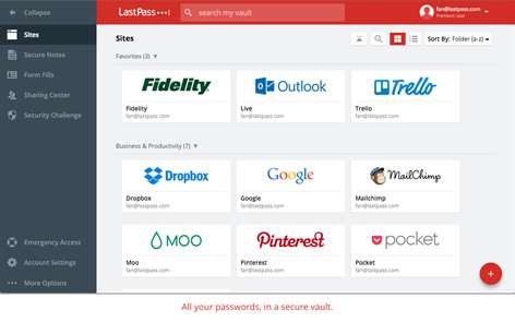 LastPass: Free Password Manager Screenshots 1