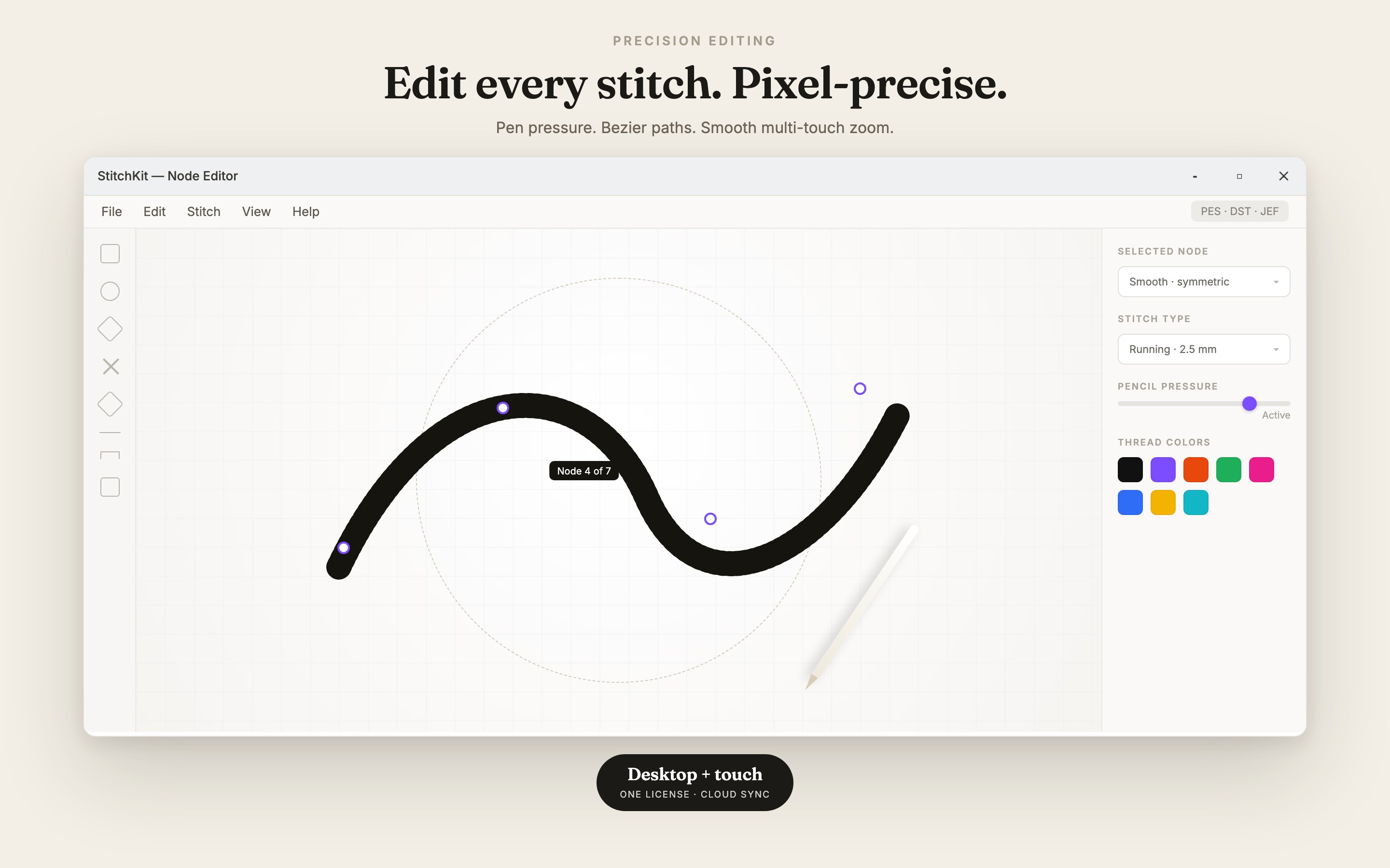 StitchKit Embroidery Studio screenshot