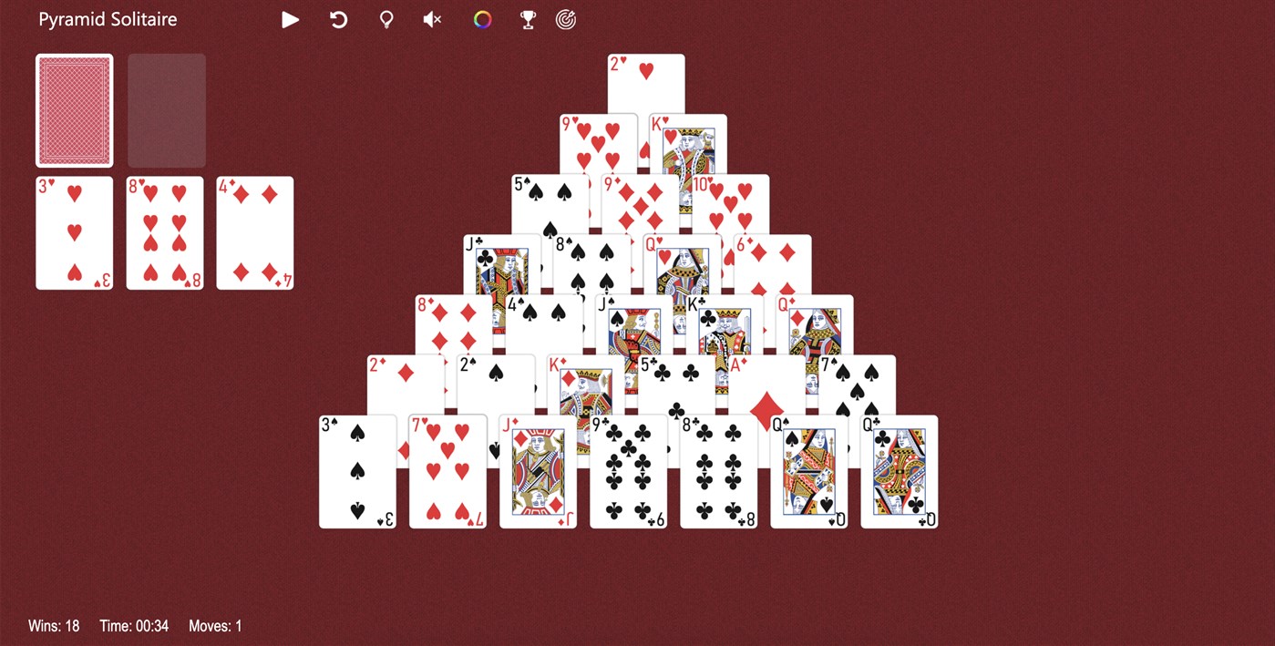#3. Pyramid Solitaire Solitairee (Windows) 由: Solitairen