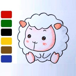 Baby Sheep Coloring Book Game icon