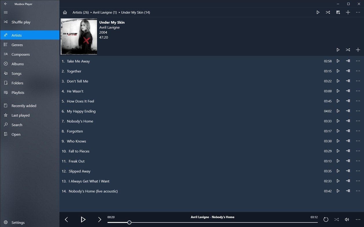 #4. Musbox Player (Windows) Podle: neosonne