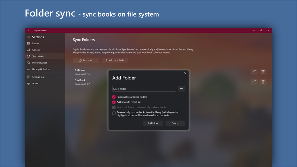 Aquile Reader - Modern epub ebook reader_10