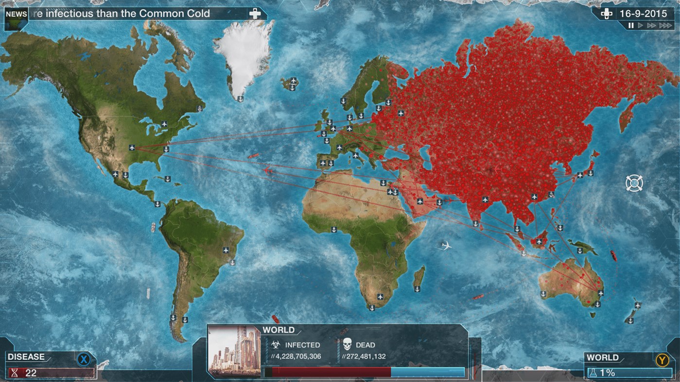 #6. Plague Inc: Evolved (Xbox) 由: Ndemic Creations