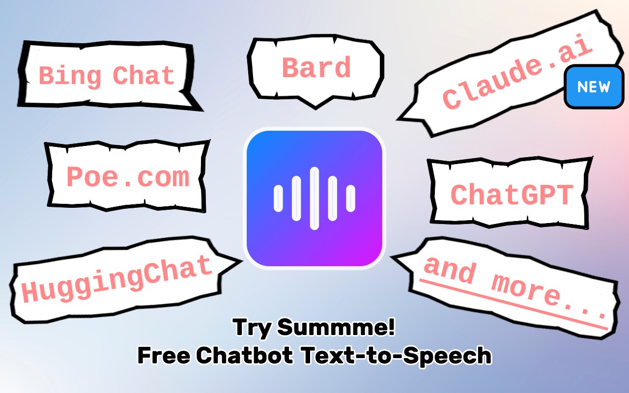Summme - Text to Speech (TTS) for AI Chatbots