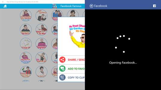 Desi & Filmi Emoji Stickers for Facebook & All SNS screenshot 6