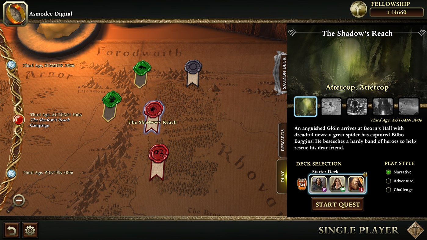 #3. The Lord of the Rings: Adventure Card Game - Definitive Edition (Windows) 来自: Twin Sails Interactive