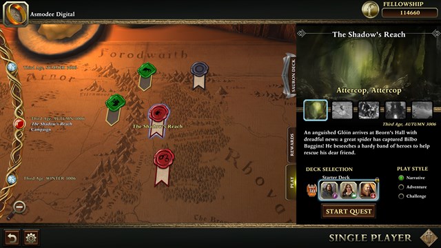 The Lord of the Rings: Adventure Card Game - Definitive Edition screenshot 1