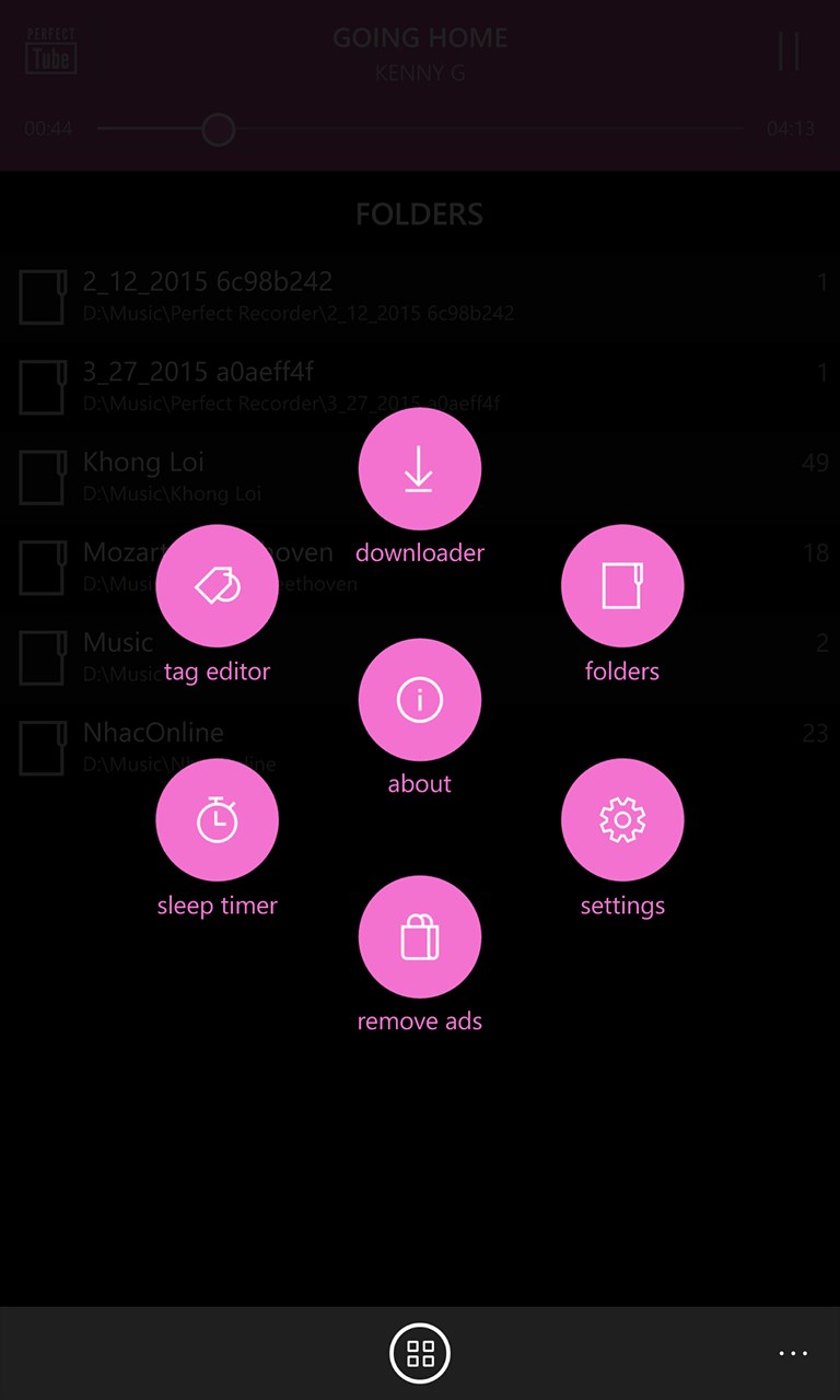 Folder player for windows