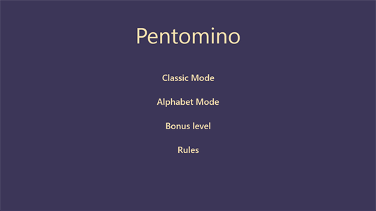 Pentominoes screenshot 1