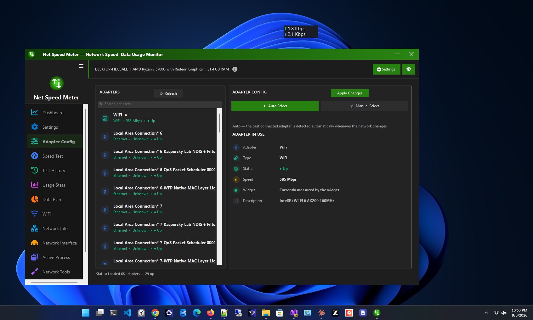 Net Speed Meter screenshot