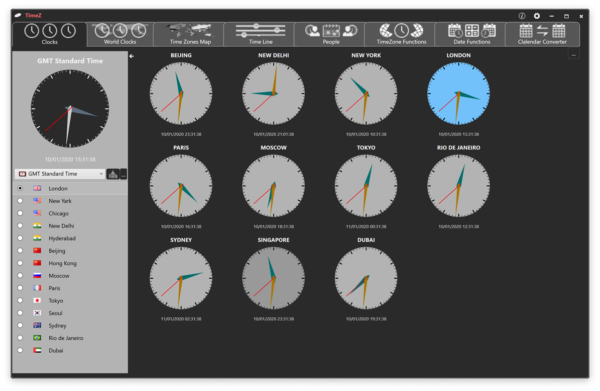 #2. TimeZ (Windows) Ved: Kiran Software Ltd