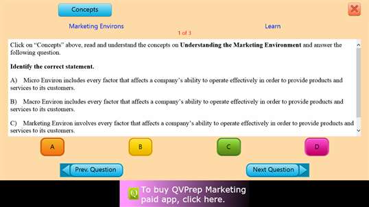 QVprep Lite Learn Marketing screenshot 4