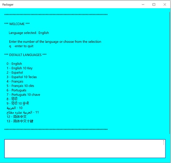Packager — 2