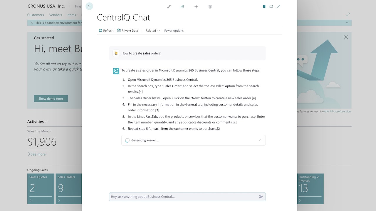 Snapshot 6 of CentralQ Chat