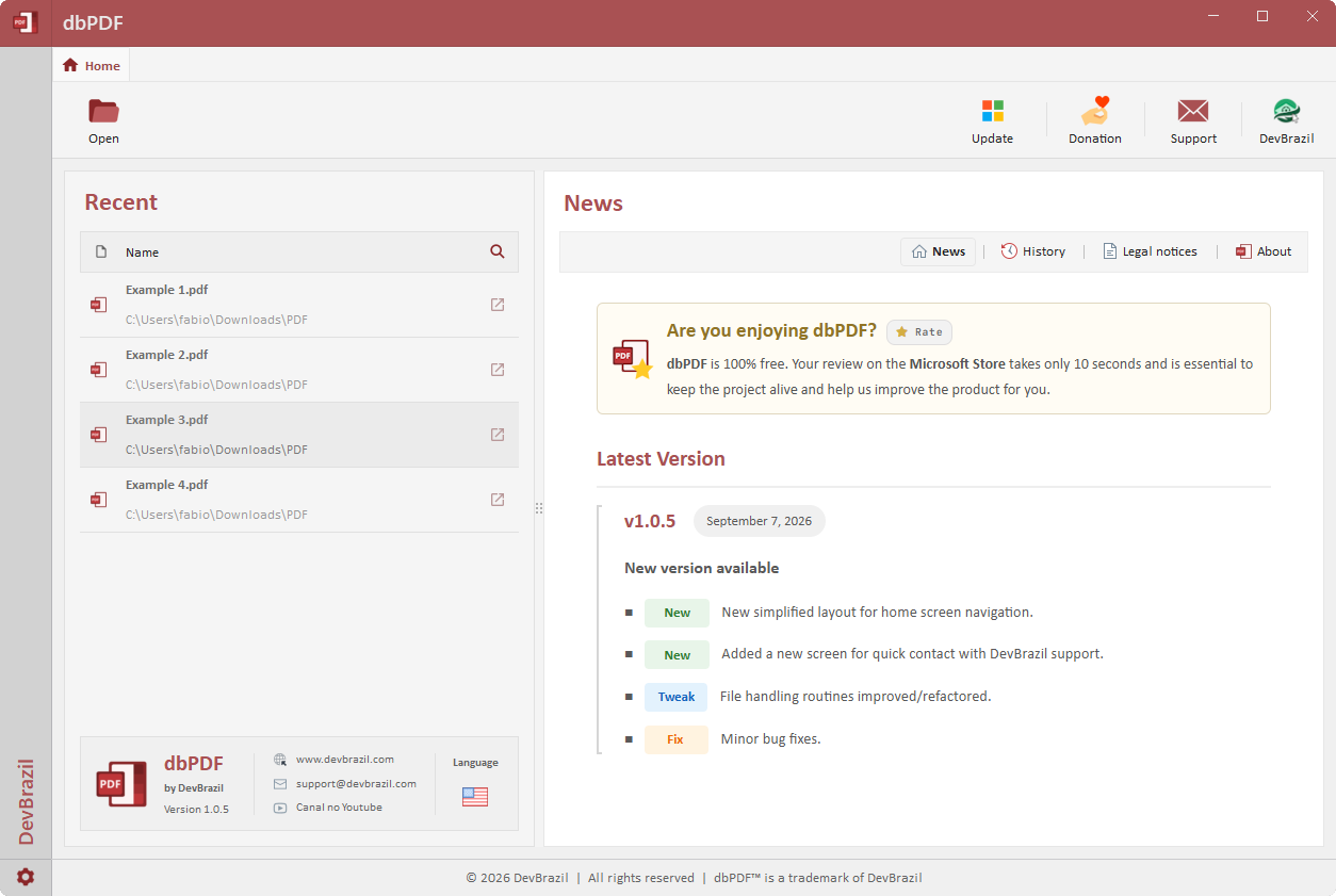 dbPDF screenshot