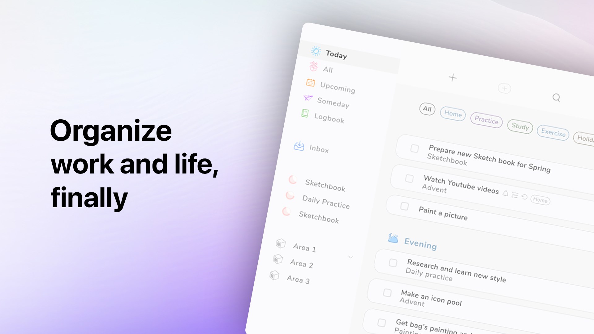 Organized3: daily planner & reminder screenshot
