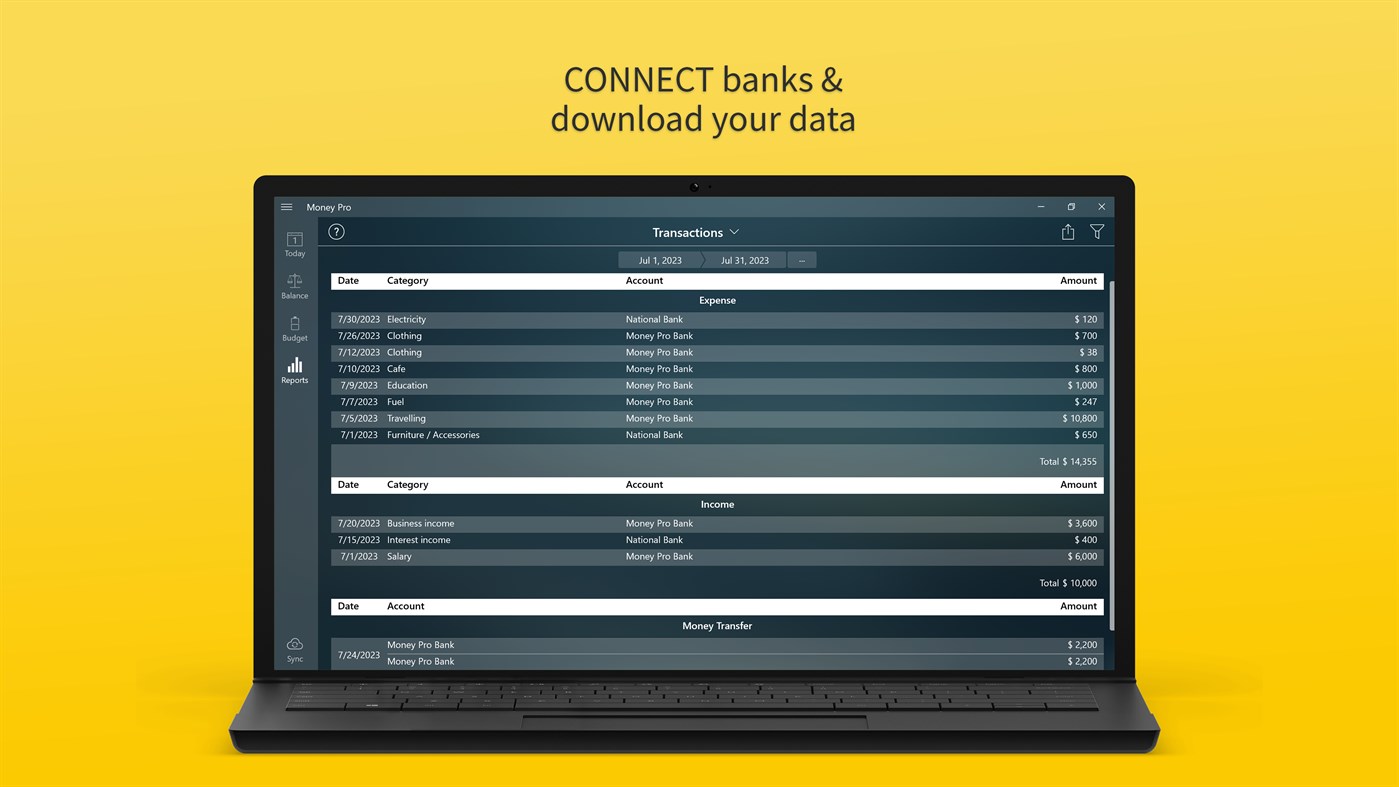 #6. Money Pro: Personal Finance (Windows) di: iBear LLC