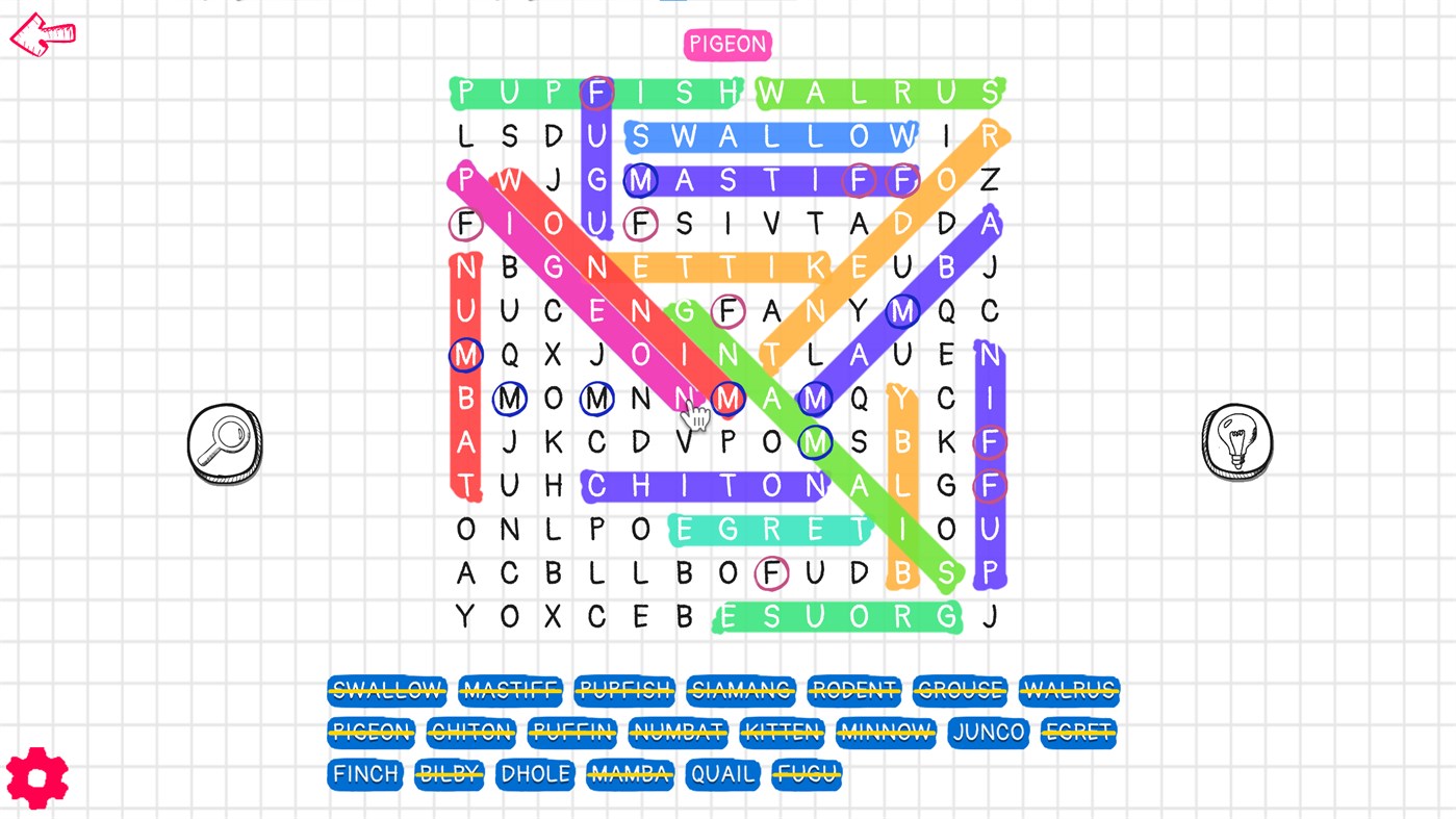 #8. Word Search Challenge (Windows) Podle: PandaSoftwares