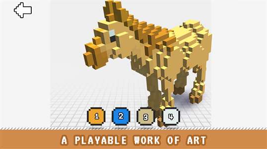 Horse 3D Color by Number - Voxel Coloring Book screenshot 3