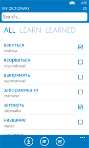 Polish Russian dictionary ProDict Free screenshot 3