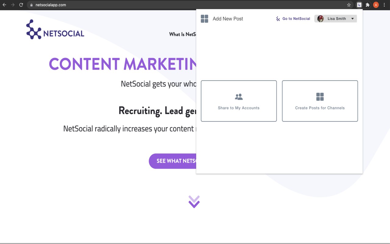 NetSocial Sharing Extension