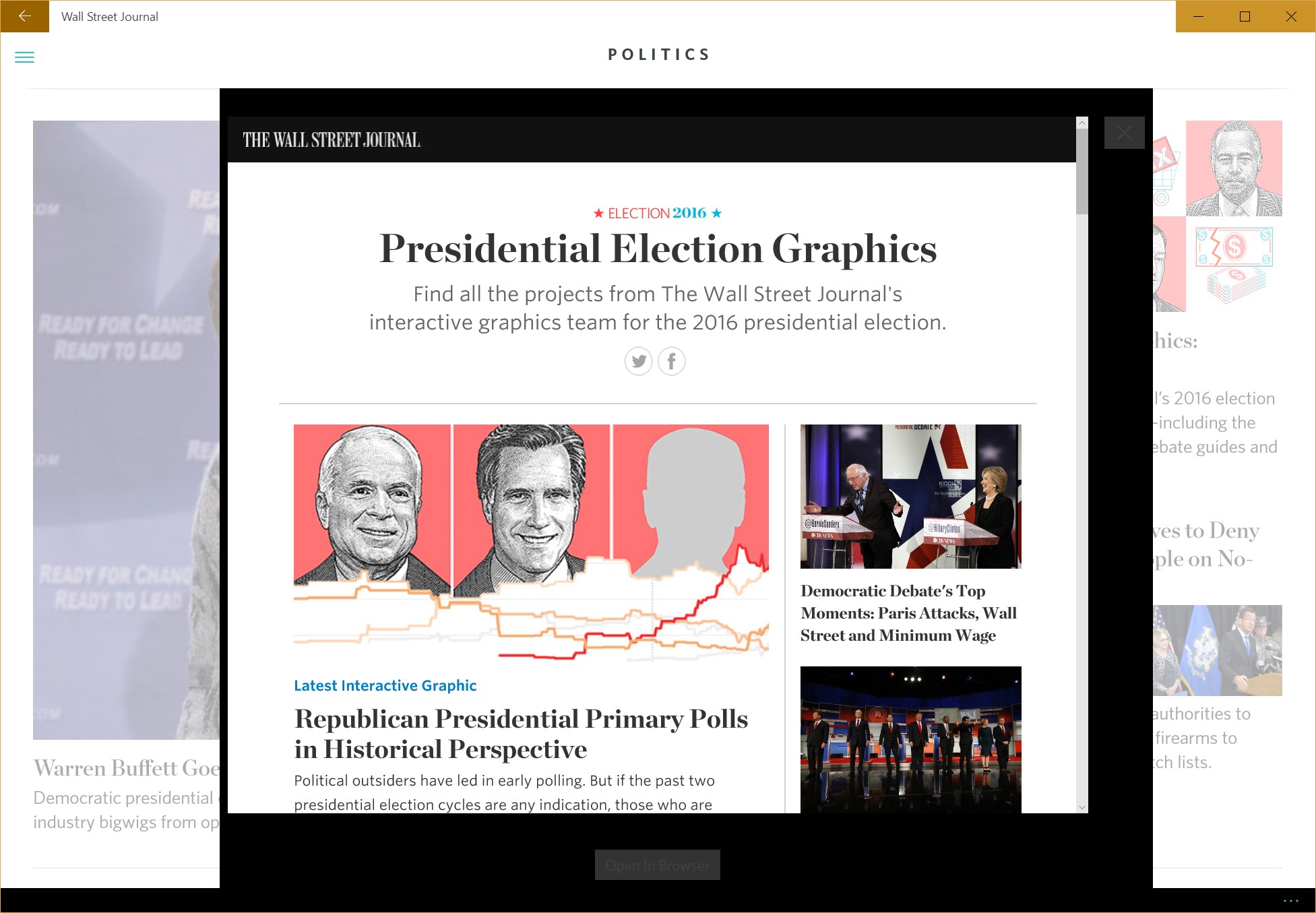 Screenshot: Unique interactive content