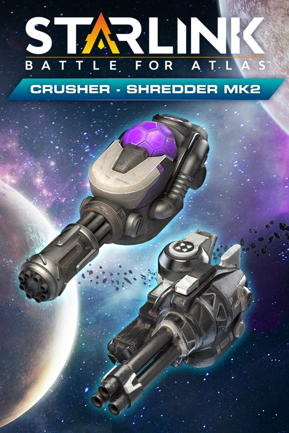 Starlink: Battle for Atlas - Crusher Shredder & Mk.2 Weapon Pack Xbox Series X|S and Xbox One cover art
