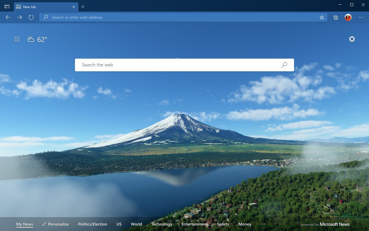 Microsoft Flight Simulator – Mt. Fuji