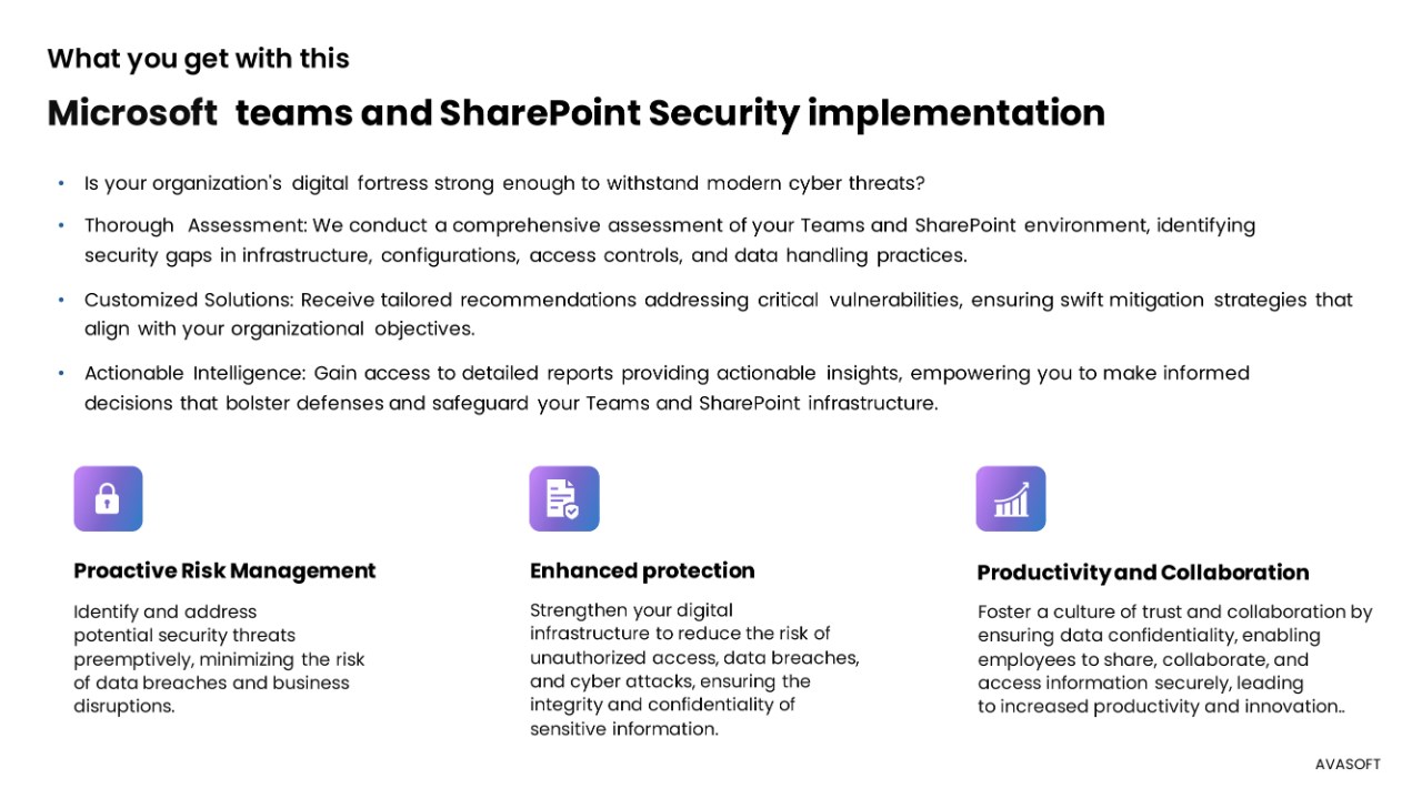 Snapshot 1 of Teams & SharePoint Security Implementation