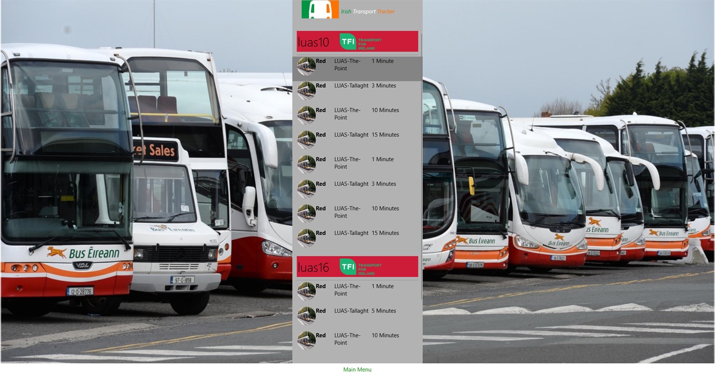 #5. Irish Transport Tracker (Windows) 由: CianG
