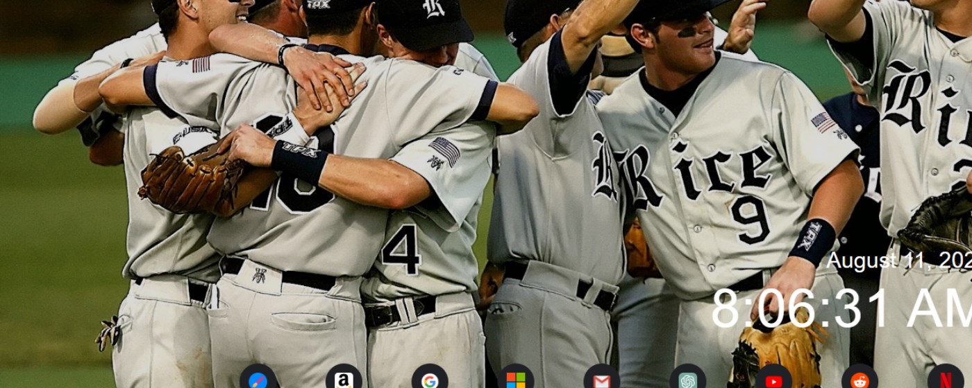 Baseball Player New Tab