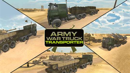 Army War Truck Transporter - Military Driving Sim screenshot 4