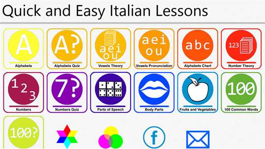 Quick and Easy Italian Lessons screenshot 1