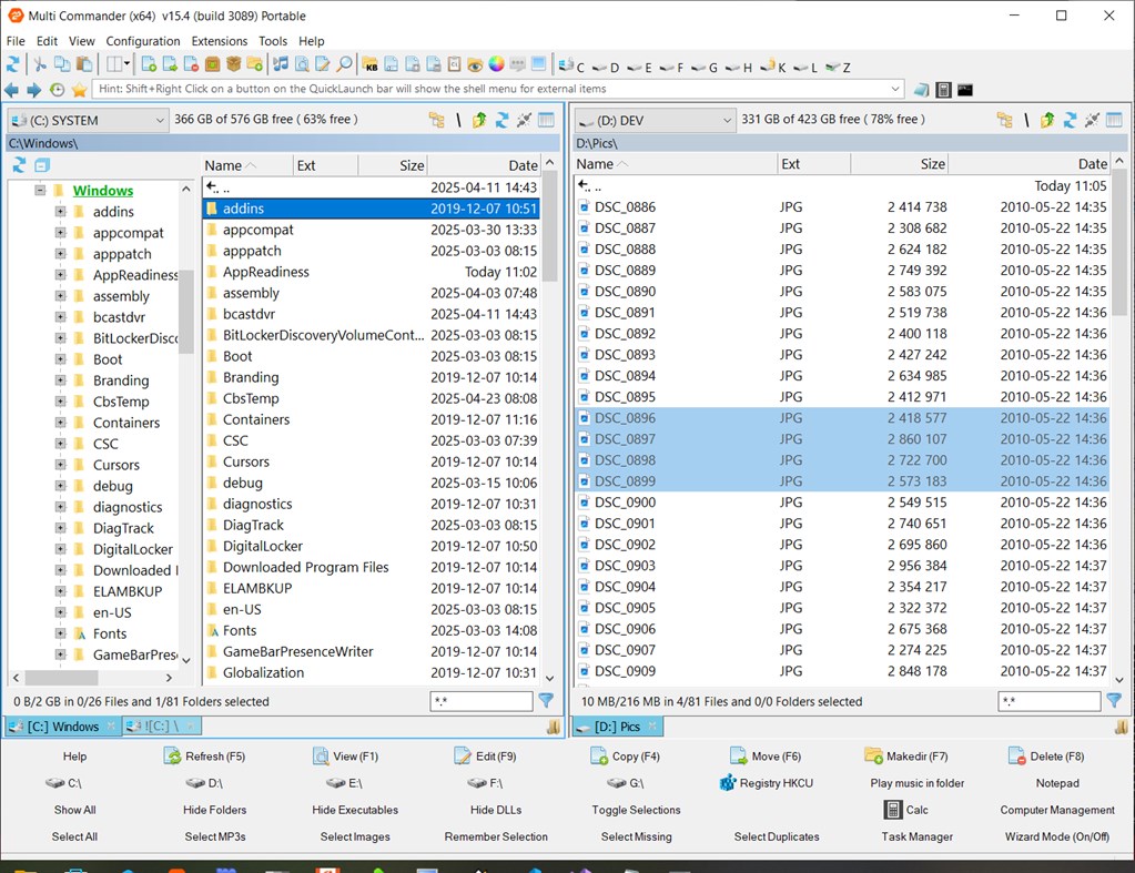 #1. MultiCommander SE (Store Edition) (Windows) 由: Mathias Svensson