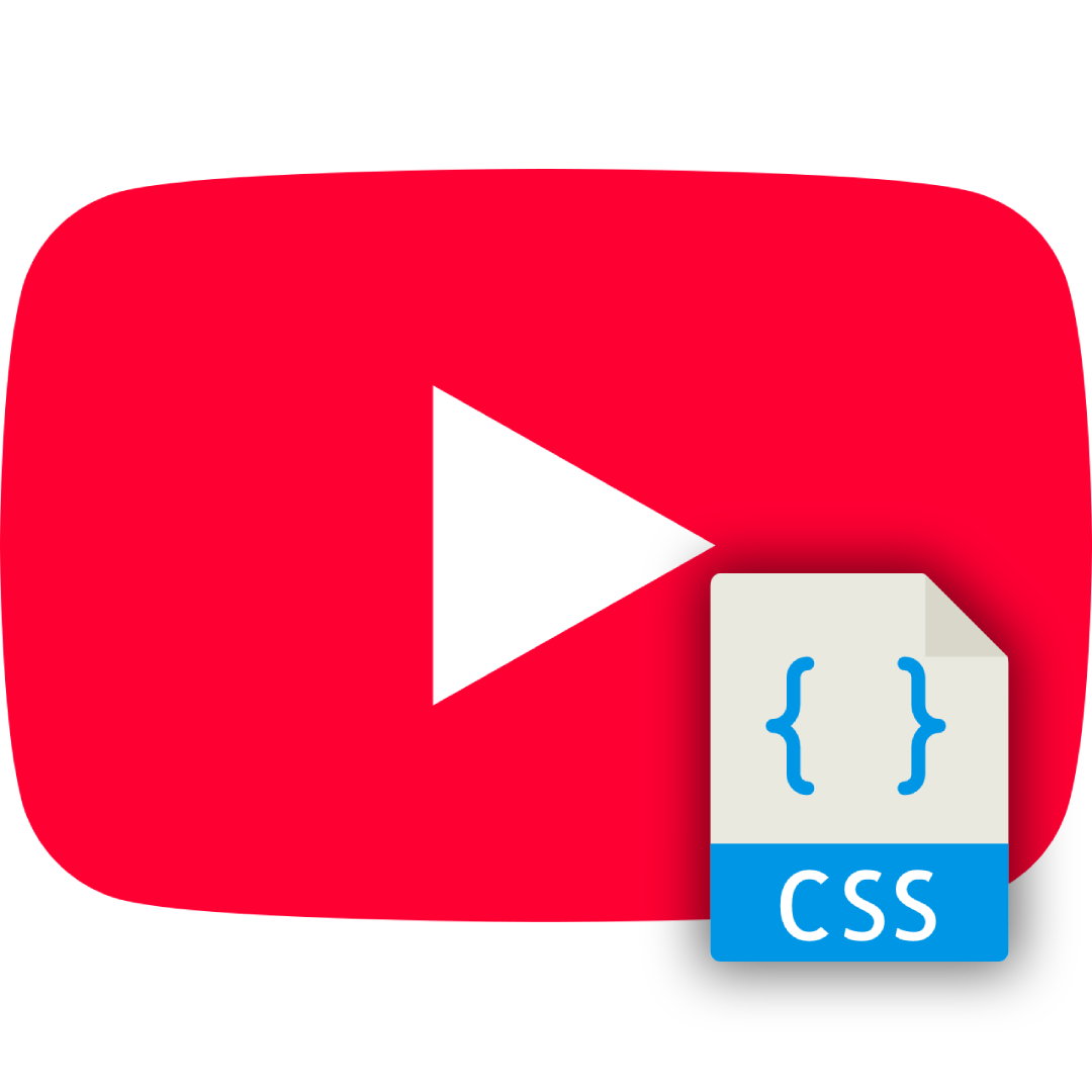 Remove youtube css radius icon