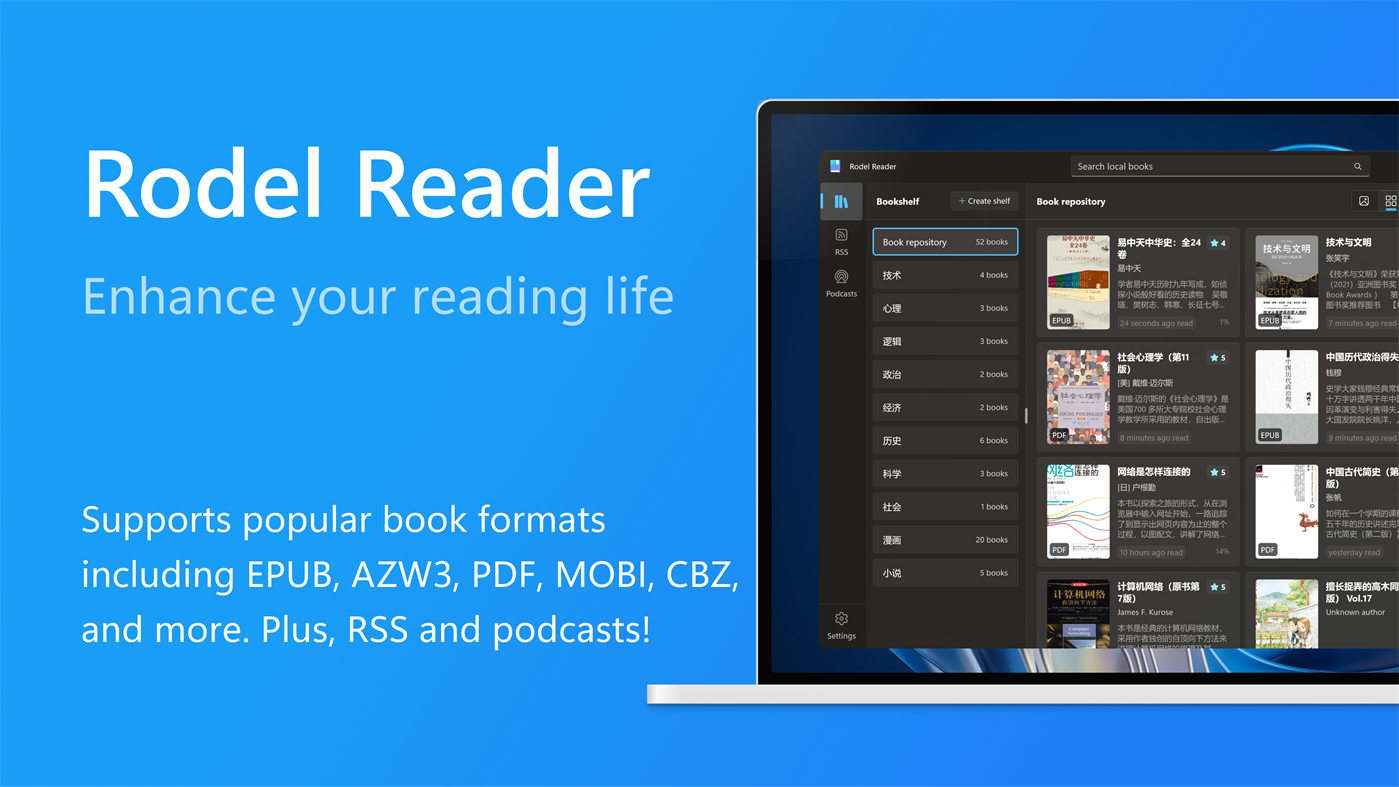 #1. Rodel Reader (Windows) Przez: 云之幻