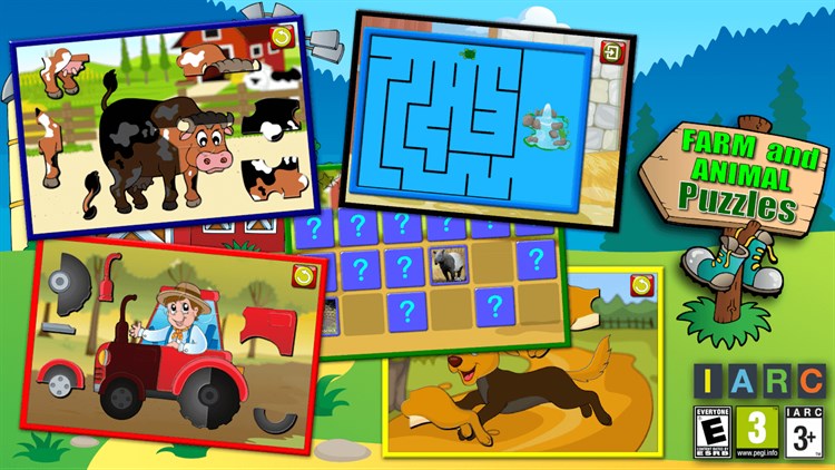 Kids Animal Farm Puzzles - PC - (Windows)