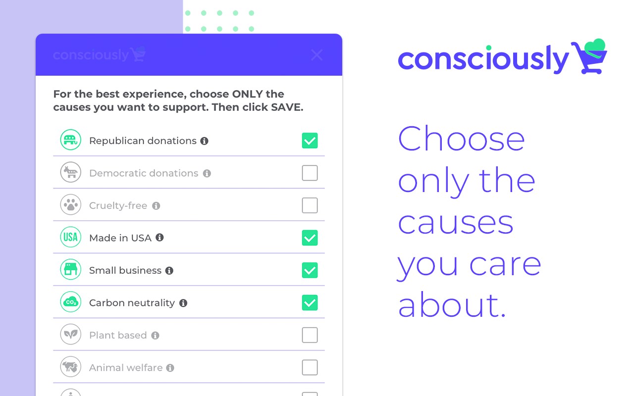 Consciously: Conscious Shopping Assistant