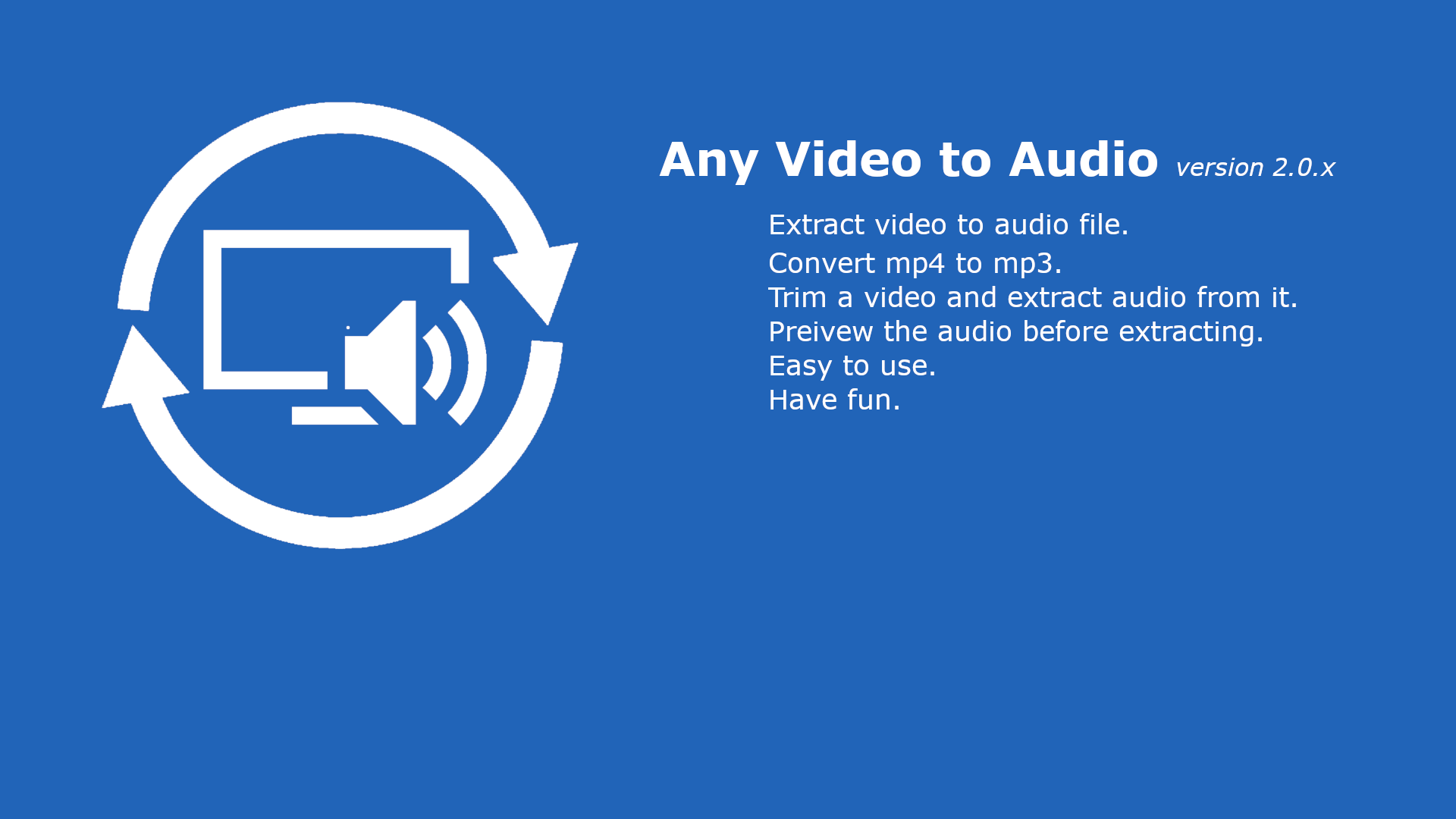 Any Video to Audio convert mp4 to mp3, video to mp3, wav, m4a 구매